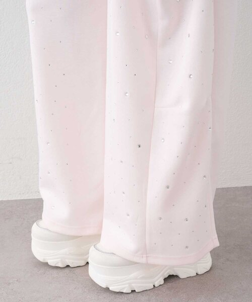 Belle Charme(ベルシャルム)の「【Belle Charme】Twinkle Wide Sweart Pants(スウェットパンツ・レディース・チャコールグレー/ブラック/ピンク・LARGE/MEDIUM)」の19枚目の写真