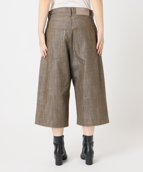 KURO(クロ)の「KURO 別注 WIDE SPREAD CROPPED デニムパンツ(デニムパンツ・レディース・ブラウン/ブラック・LARGE/MEDIUM)」の8枚目の写真