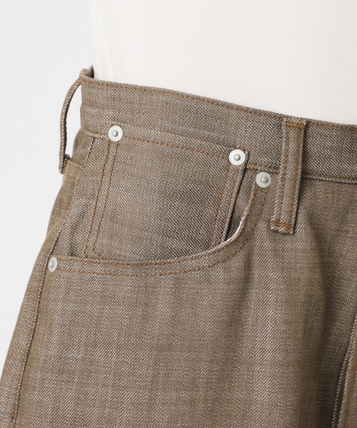 KURO(クロ)の「KURO 別注 WIDE SPREAD CROPPED デニムパンツ(デニムパンツ・レディース・ブラウン/ブラック・LARGE/MEDIUM)」の14枚目の写真