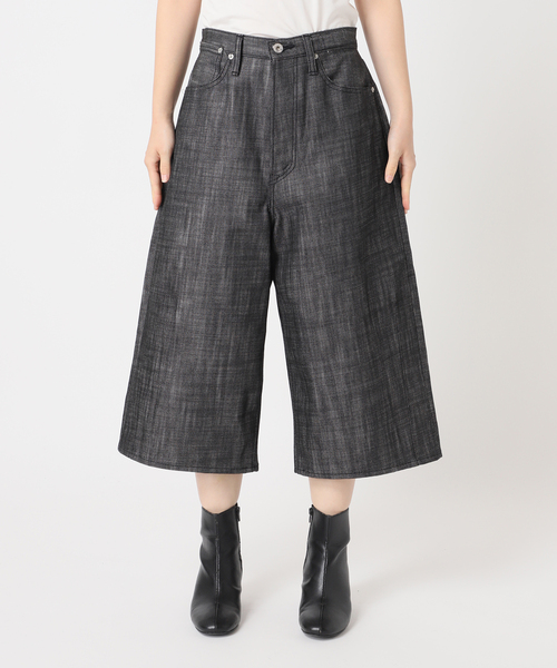 KURO(クロ)の「KURO 別注 WIDE SPREAD CROPPED デニムパンツ(デニムパンツ・レディース・ブラウン/ブラック・LARGE/MEDIUM)」の21枚目の写真
