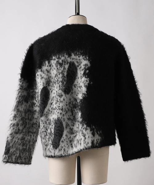 SHINYAKOZUKA(シンヤコヅカ)の「【SHINYAKOZUKA】winter path(ISSUE#9)(ニット/セーター・メンズ・ブラック/ブラウン・M/S)」の4枚目の写真