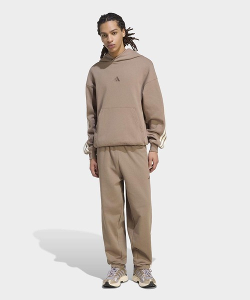 adidas(アディダス)の「アディダス KIT スリーストライプス パーカー / アディダス adidas(パーカー・メンズ・ベージュ・XX-LARGE/3XL/LARGE/MEDIUM/SMALL/X-LARGE/X-SMALL)」の5枚目の写真