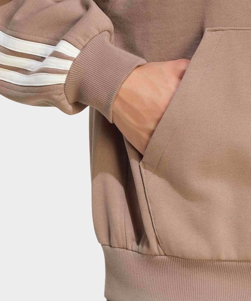 adidas(アディダス)の「アディダス KIT スリーストライプス パーカー / アディダス adidas(パーカー・メンズ・ベージュ・XX-LARGE/3XL/LARGE/MEDIUM/SMALL/X-LARGE/X-SMALL)」の4枚目の写真