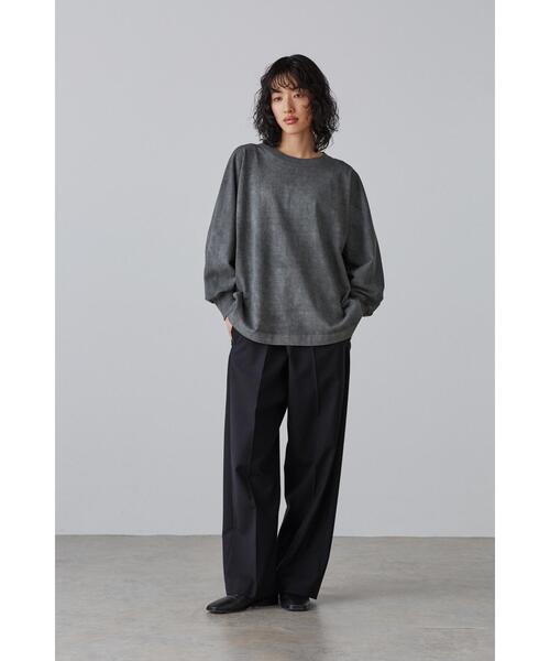 YLEVE(イレーヴ)の「YLEVE / OPEN END COTTON PIGMENT DYE P/O(Tシャツ/カットソー・レディース・レッド/ベージュ/ホワイト/グレー・1)」の17枚目の写真