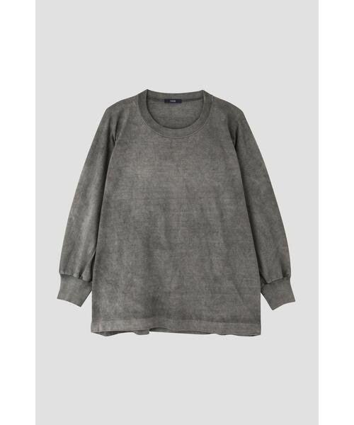 YLEVE(イレーヴ)の「YLEVE / OPEN END COTTON PIGMENT DYE P/O(Tシャツ/カットソー・レディース・レッド/ベージュ/ホワイト/グレー・1)」の21枚目の写真