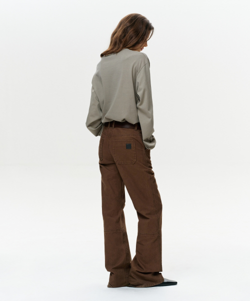 ERA（エラ）の「UNISEX ERA ロウエッジ長袖Tシャツ - カーキ（Tシャツ/カットソー・レディース・その他・SMALL/MEDIUM/LARGE）」の7枚目の写真