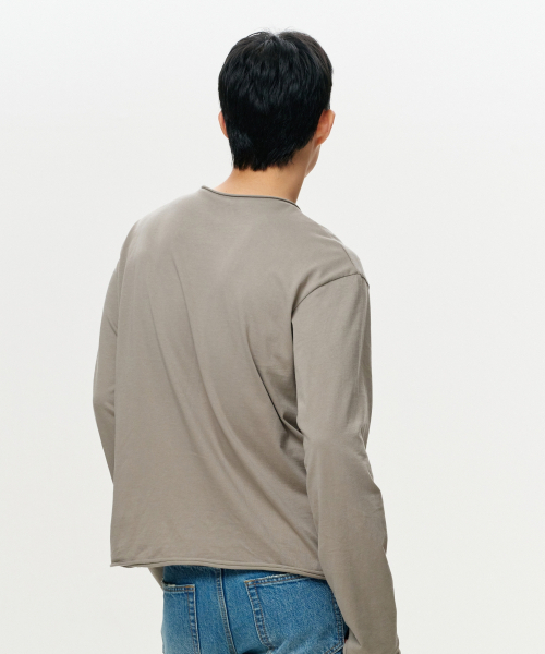 ERA（エラ）の「UNISEX ERA ロウエッジ長袖Tシャツ - カーキ（Tシャツ/カットソー・レディース・その他・SMALL/MEDIUM/LARGE）」の11枚目の写真