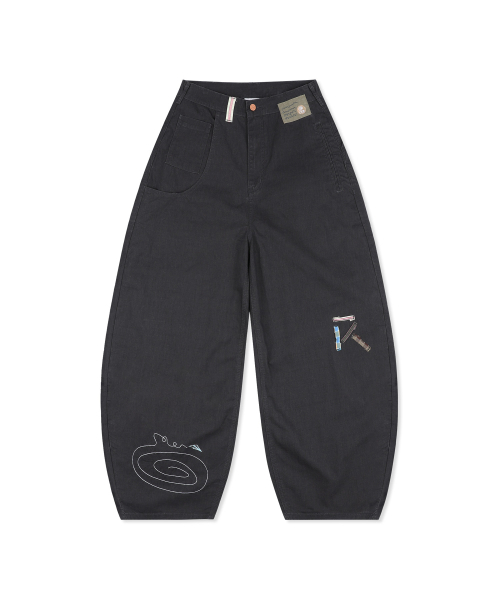 RuNaKi'Hu'（ルナキフ）の「WXP110 コトノハ コットンウォッシュ バルーンパンツ (BLACK)（その他パンツ・レディース・その他・1/2）」の4枚目の写真
