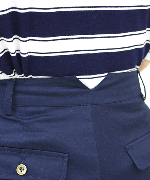 IEDIT(イディット)の「【股下丈が選べる】IEDITレーベルコレクション 微光沢ストレッチギャバでノーブルに仕立てた ほのゆる美脚ストレートのハイライズベイカーパンツ (その他パンツ・レディース・ネイビー/ベージュ・10/1/13/16/3/8/6/12/7/9/11/14/15 /5/4/2)」の5枚目の写真