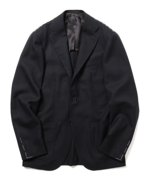 BEAMS F ネイビージャケット CANONICO ホップサック 44 BEAMS F ビームスエフ ホップサックジャケット ネイビー 44 BEAMS F