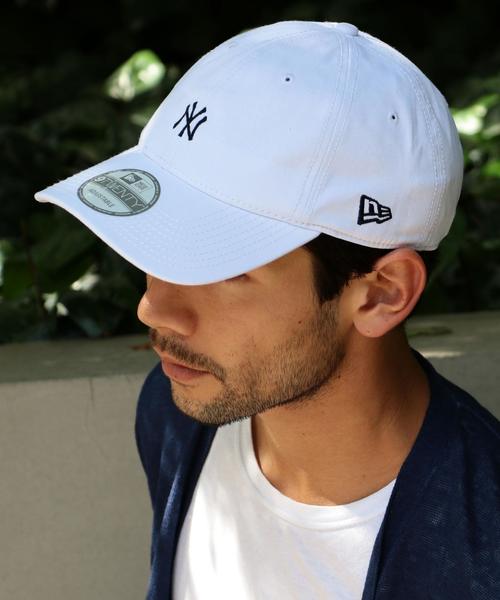 NEW ERA（ニューエラ）の「【別注】＜NEWERA＞ SMALL LOGO CAP/キャップ◆（キャップ・メンズ・ホワイト/ネイビー・ONE）」の2枚目の写真