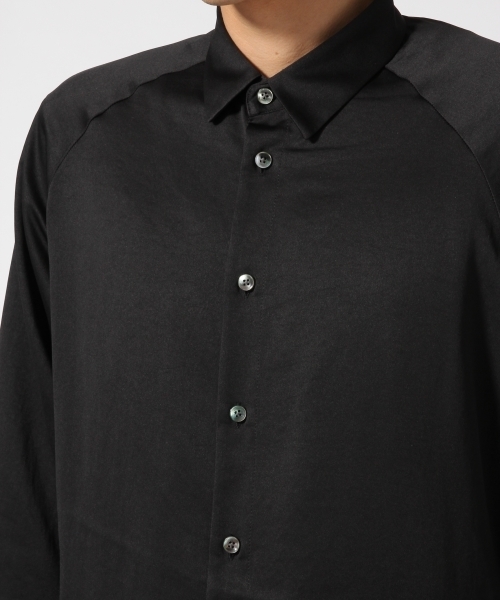 HARE（ハレ）の「サテンシャツ(HARE)（シャツ/ブラウス・メンズ・ライトブラウン/ボルドー/ブラック・SMALL/MEDIUM）」の4枚目の写真