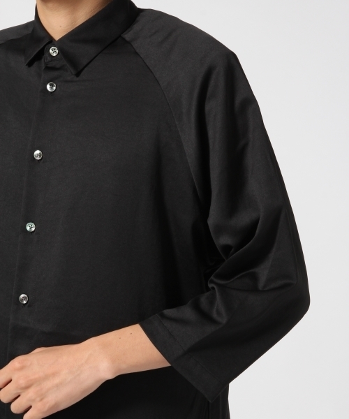 HARE（ハレ）の「サテンシャツ(HARE)（シャツ/ブラウス・メンズ・ライトブラウン/ボルドー/ブラック・SMALL/MEDIUM）」の5枚目の写真