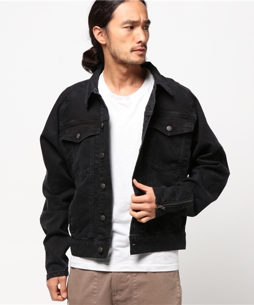 WEGO(ウィゴー)の「WEGO/ロングスリーブデニムジャケット(デニムジャケット・メンズ・ブラック/ライトインディゴブルー・LARGE/MEDIUM)」の12枚目の写真