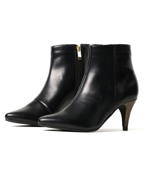 SESTO(セスト)の「美脚スリムショートブーツ(ブーツ・レディース・ブラック/グレイッシュベージュ/ブラック系その他/ブラック×ゴールド/ダークブラウン/キャメル・LL/3L/L/S/M)」の15枚目の写真