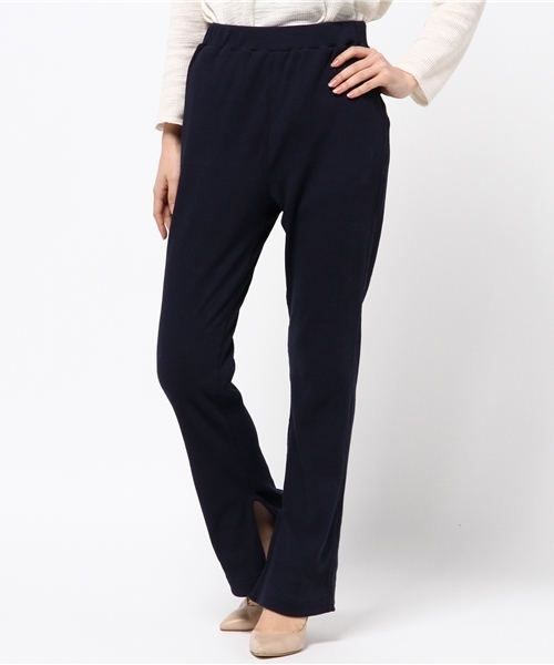 MOUSSY（マウジー）の「RIB FLARE PT（その他パンツ・レディース・ブラック/ネイビー/トップグレー・FREE）」の14枚目の写真