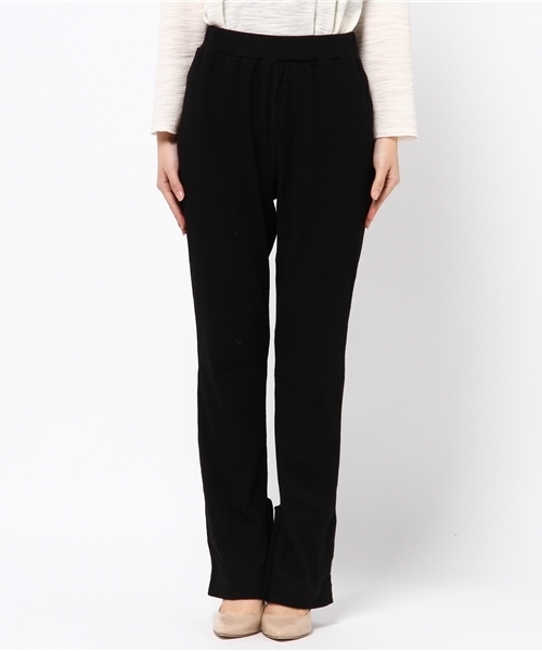 MOUSSY（マウジー）の「RIB FLARE PT（その他パンツ・レディース・ブラック/ネイビー/トップグレー・FREE）」の4枚目の写真