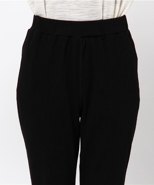 MOUSSY（マウジー）の「RIB FLARE PT（その他パンツ・レディース・ブラック/ネイビー/トップグレー・FREE）」の7枚目の写真