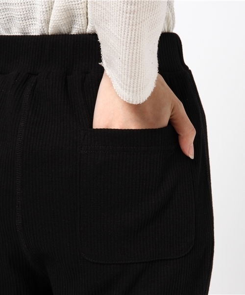 MOUSSY（マウジー）の「RIB FLARE PT（その他パンツ・レディース・ブラック/ネイビー/トップグレー・FREE）」の9枚目の写真