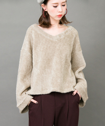 KBF | KBF Vネックボアプルオーバー(Tシャツ/カットソー)