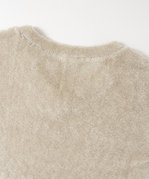 KBF（ケイビーエフ）の「KBF Vネックボアプルオーバー（Tシャツ/カットソー・レディース・キャメル/オフホワイト/グレー系その他・ONE）」の12枚目の写真