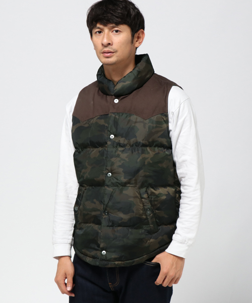 JEANS MATE（ジーンズメイト）の「【ROUSHATTE】カモ柄中綿ベスト