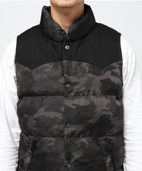 JEANS MATE（ジーンズメイト）の「【ROUSHATTE】カモ柄中綿ベスト