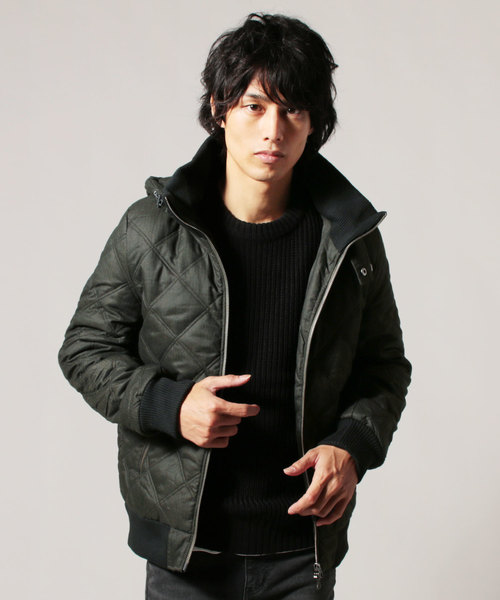 THE CASUAL（カジュアル）の「シンサレート中綿素材 ダイヤキルティング 取り外し可能フード付き ジャケット（ダウンジャケット/コート・メンズ・チャコールグレー/ブラック/ネイビー/ワイン/カーキ/ヘザーグレー/グレー系その他/ブラック系その他・M/L/XL/S）」の6枚目の写真