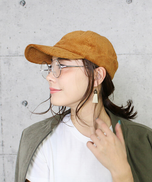 reca（レカ）の「コーデュロイキャップ（キャップ・レディース・アイボリー/ブラック/キャメル/ネイビー・FREE）」の4枚目の写真