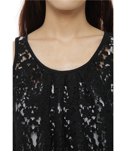 UNITED ARROWS（ユナイテッドアローズ）の「UA C/N レース キャミ（シャツ/ブラウス・レディース・ブラック/ナチュラル・フリー）」の5枚目の写真