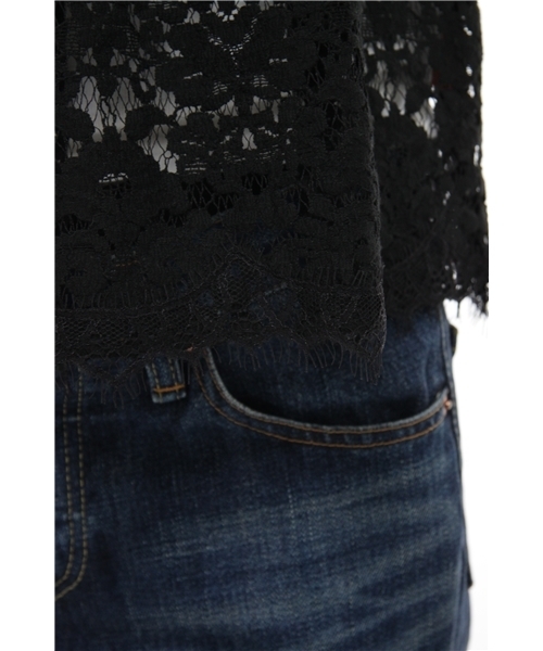 UNITED ARROWS（ユナイテッドアローズ）の「UA C/N レース キャミ（シャツ/ブラウス・レディース・ブラック/ナチュラル・フリー）」の4枚目の写真