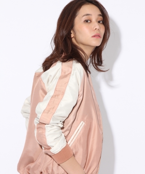 niko and...（ニコアンド）の「リバーシブルブルゾン【niko and ...】（ブルゾン・レディース・ピンク/ブラック/カーキ・MEDIUM/LARGE）」の3枚目の写真