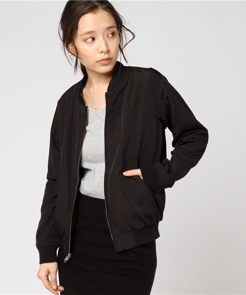 niko and...（ニコアンド）の「リバーシブルブルゾン【niko and ...】（ブルゾン・レディース・ピンク/ブラック/カーキ・MEDIUM/LARGE）」の7枚目の写真