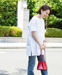 BEAUTY&YOUTH UNITED ARROWS | BY コットンサイドスリットビッグTシャツ ◆(Tシャツ/カットソー)