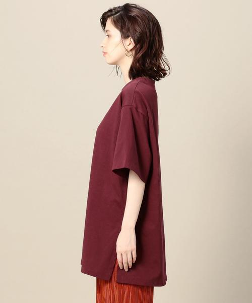 BEAUTY&YOUTH UNITED ARROWS(ビューティーアンドユースユナイテッドアローズ)の「BY コットンサイドスリットビッグTシャツ ◆(Tシャツ/カットソー・レディース・ホワイト/ワインレッド/ブラック・FREE)」の15枚目の写真