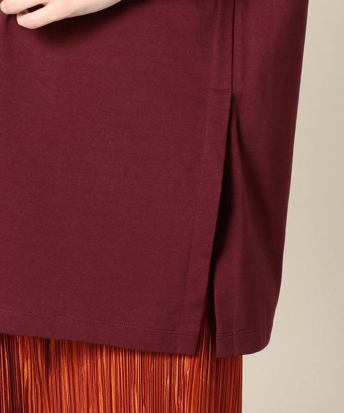 BEAUTY&YOUTH UNITED ARROWS(ビューティーアンドユースユナイテッドアローズ)の「BY コットンサイドスリットビッグTシャツ ◆(Tシャツ/カットソー・レディース・ホワイト/ワインレッド/ブラック・FREE)」の7枚目の写真