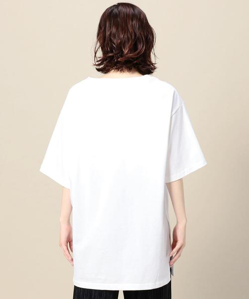 BEAUTY&YOUTH UNITED ARROWS(ビューティーアンドユースユナイテッドアローズ)の「BY コットンサイドスリットビッグTシャツ ◆(Tシャツ/カットソー・レディース・ホワイト/ワインレッド/ブラック・FREE)」の11枚目の写真