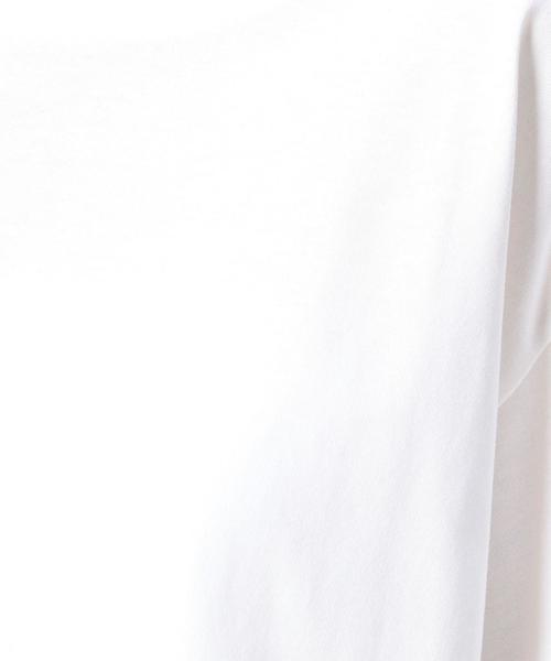 BEAUTY&YOUTH UNITED ARROWS(ビューティーアンドユースユナイテッドアローズ)の「BY コットンサイドスリットビッグTシャツ ◆(Tシャツ/カットソー・レディース・ホワイト/ワインレッド/ブラック・FREE)」の4枚目の写真