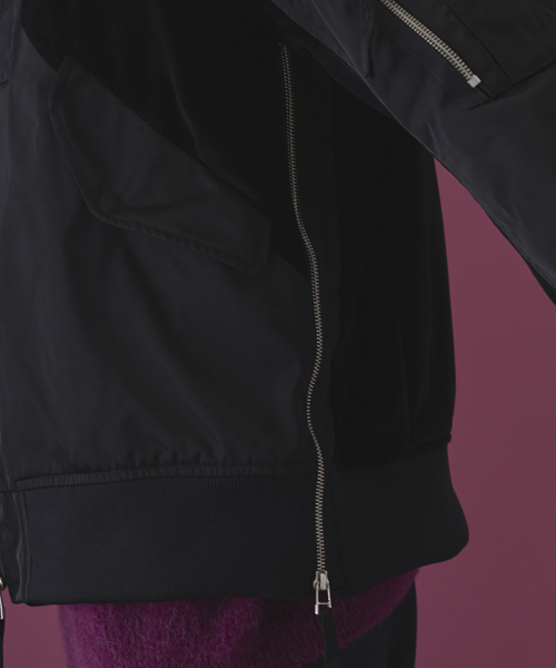 STUDIOUS HIGH(ストゥディオスハイ)の「STUDIOUS HIGH ソロテックスツイルMA-1(MA-1・メンズ・ブラック/カーキ・2/1)」の14枚目の写真