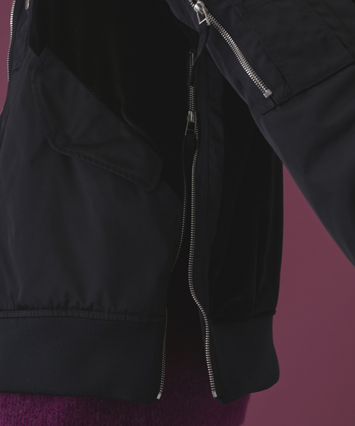 STUDIOUS HIGH(ストゥディオスハイ)の「STUDIOUS HIGH ソロテックスツイルMA-1(MA-1・メンズ・ブラック/カーキ・2/1)」の15枚目の写真