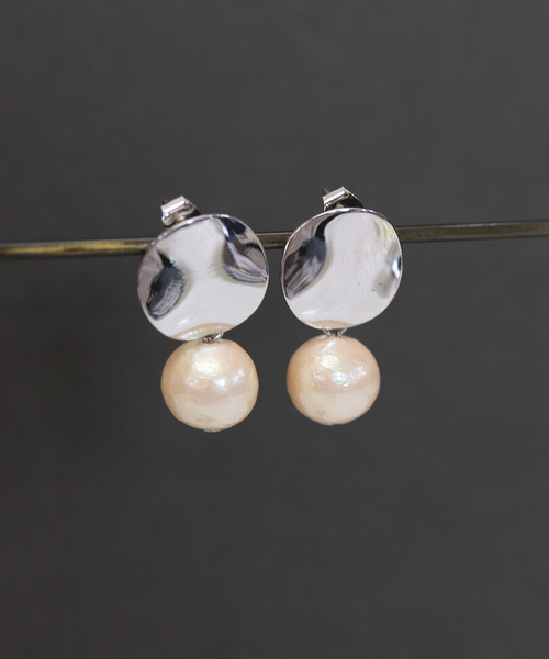 florist（フローリスト）の「プレーン＆ヘアラインプレートコットンパールピアス/イヤリング（ピアス（両耳用）・レディース・その他1/その他2/その他3/その他4/その他8/その他6/その他7/その他5/その他16/その他17/その他18/その他11/その他12/その他13/その他14/その他15・FREE）」の11枚目の写真