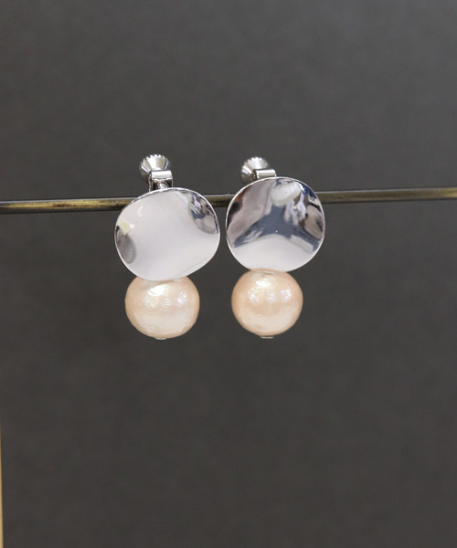 florist（フローリスト）の「プレーン＆ヘアラインプレートコットンパールピアス/イヤリング（ピアス（両耳用）・レディース・その他1/その他2/その他3/その他4/その他8/その他6/その他7/その他5/その他16/その他17/その他18/その他11/その他12/その他13/その他14/その他15・FREE）」の15枚目の写真