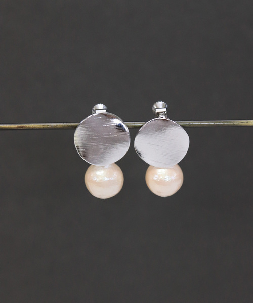 florist（フローリスト）の「プレーン＆ヘアラインプレートコットンパールピアス/イヤリング（ピアス（両耳用）・レディース・その他1/その他2/その他3/その他4/その他8/その他6/その他7/その他5/その他16/その他17/その他18/その他11/その他12/その他13/その他14/その他15・FREE）」の16枚目の写真