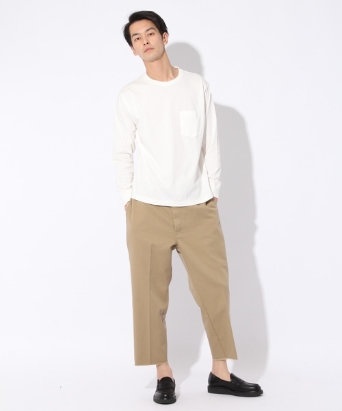 niko and...（ニコアンド）の「NUSAコットンロングスリーブTシャツ（Tシャツ/カットソー・メンズ・ホワイト/グレー/ネイビー/レッド・MEDIUM/LARGE）」の12枚目の写真