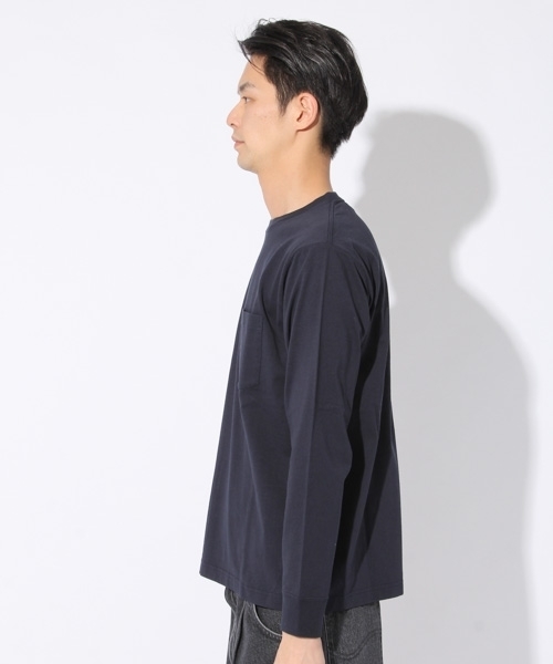 niko and...（ニコアンド）の「NUSAコットンロングスリーブTシャツ（Tシャツ/カットソー・メンズ・ホワイト/グレー/ネイビー/レッド・MEDIUM/LARGE）」の14枚目の写真