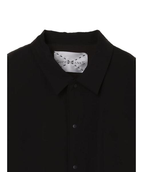 SEVENDAYS=SUNDAY（セブンデイズサンデイ）の「ST ストレッチナイロンパイピング S/S シャツ（シャツ/ブラウス・メンズ・ブラック/カーキ・L/M）」の6枚目の写真