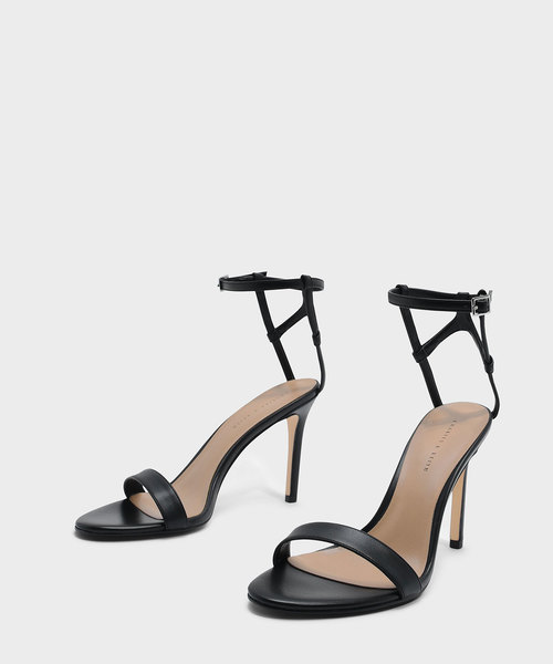 CHARLES & KEITH（チャールズ & キース）の「アンクルストラップスティレット / ANKLE STRAP STILETTOS（サンダル・レディース・ブラック/バーガンディー/ブラウン系その他・23.5cm/22.5cm/24.5cm/23cm/25cm/25.5cm）」の5枚目の写真