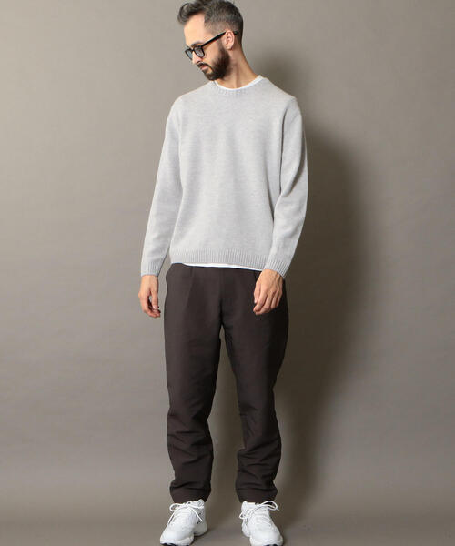 BEAUTY&YOUTH UNITED ARROWS(ビューティーアンドユースユナイテッドアローズ)の「BY スーパージーロン ウール ニット(ニット/セーター・メンズ・ブラック/ライトグレー/オフホワイト/ダークグリーン/ベージュ/レッド・LARGE/MEDIUM/X-LARGE/SMALL)」の11枚目の写真