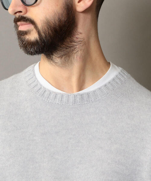 BEAUTY&YOUTH UNITED ARROWS(ビューティーアンドユースユナイテッドアローズ)の「BY スーパージーロン ウール ニット(ニット/セーター・メンズ・ブラック/ライトグレー/オフホワイト/ダークグリーン/ベージュ/レッド・LARGE/MEDIUM/X-LARGE/SMALL)」の9枚目の写真