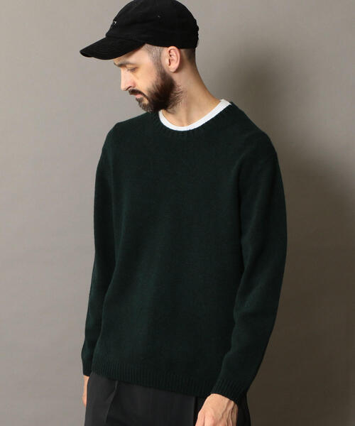 BEAUTY&YOUTH UNITED ARROWS(ビューティーアンドユースユナイテッドアローズ)の「BY スーパージーロン ウール ニット(ニット/セーター・メンズ・ブラック/ライトグレー/オフホワイト/ダークグリーン/ベージュ/レッド・LARGE/MEDIUM/X-LARGE/SMALL)」の19枚目の写真